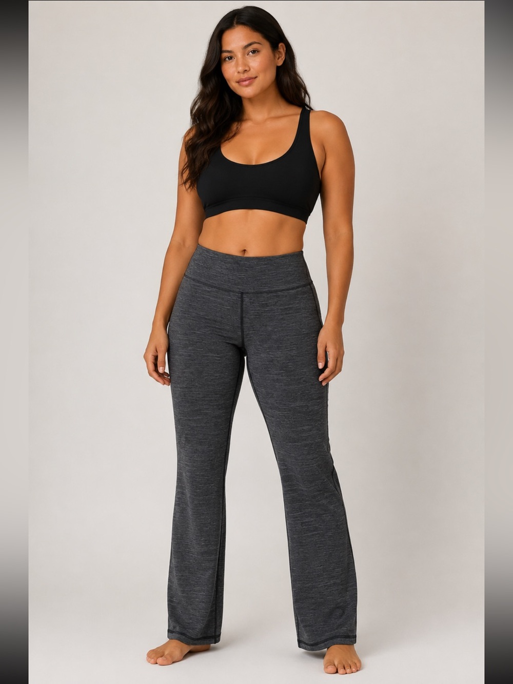 Athleta Altitude Polartec Power Stretch Pants Black Gray M 30” Inseam